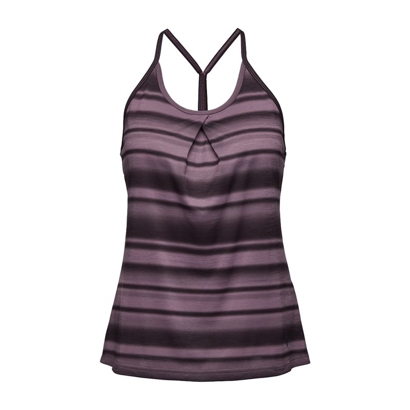 Maglietta trekking donna Black Diamond Integrale Tank mulberry stripe 4