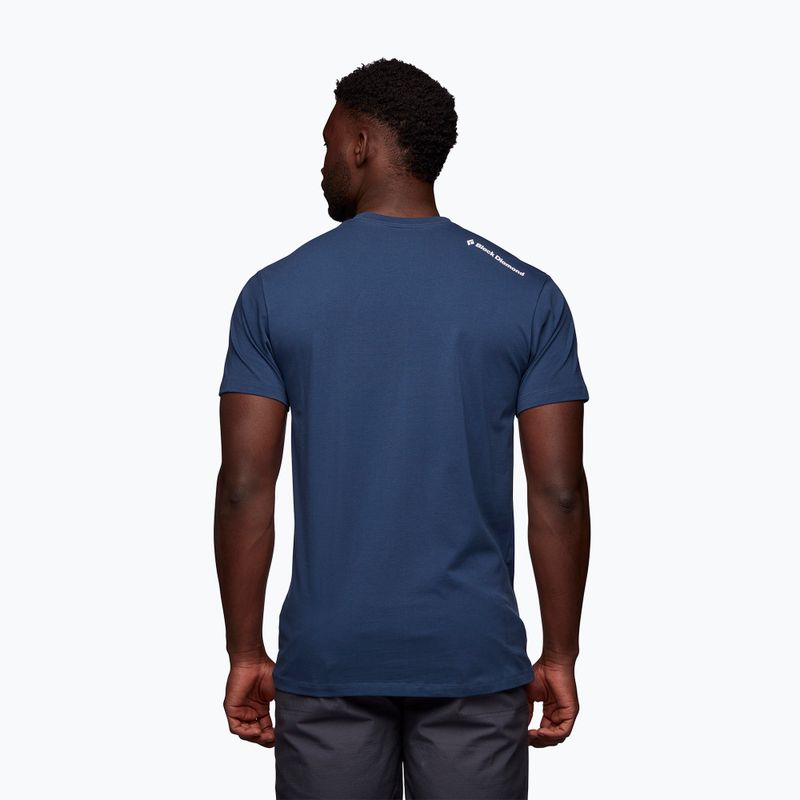 Maglietta da trekking da uomo Black Diamond Spaceshot blu inchiostro 2