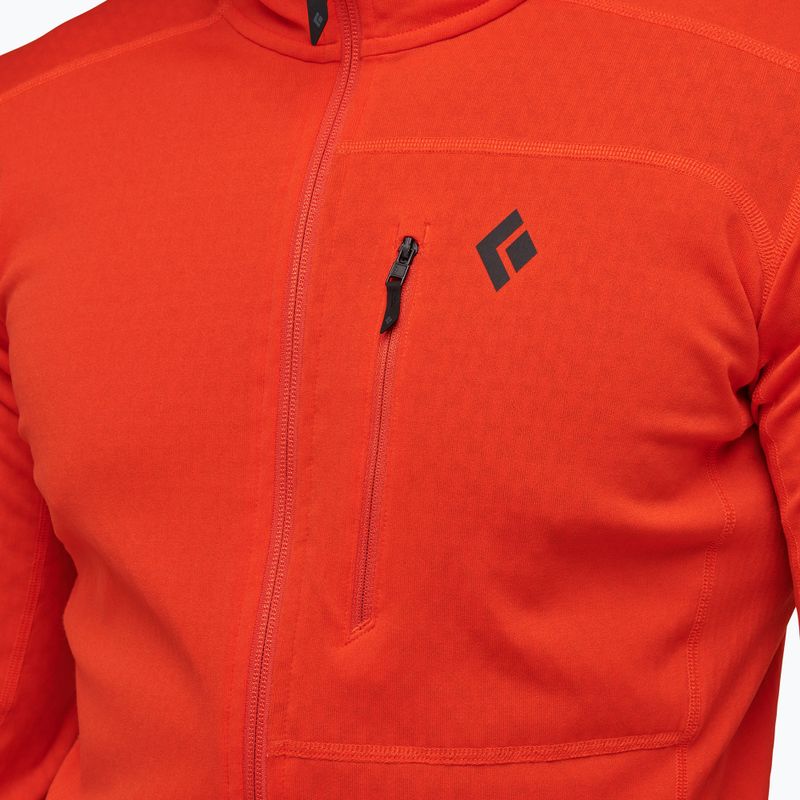 Felpa da trekking da uomo Black Diamond Coefficient Fleece Hoody acetato 3