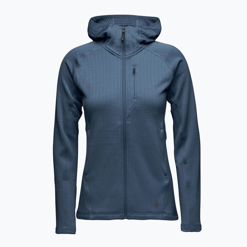 Giacca da trekking da donna Black Diamond Factor Hoody blu inchiostro 6