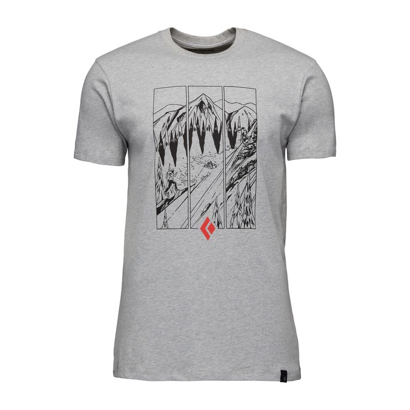 Maglietta da trekking da uomo Black Diamond Multi Sport nickel heather