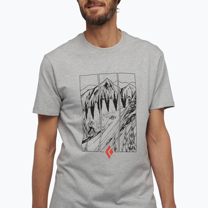 Maglietta da trekking da uomo Black Diamond Multi Sport nickel heather 4