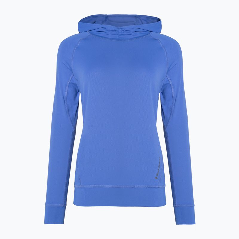 Felpa trekking donna Black Diamond Alpenglow Hoody blu pulito 3