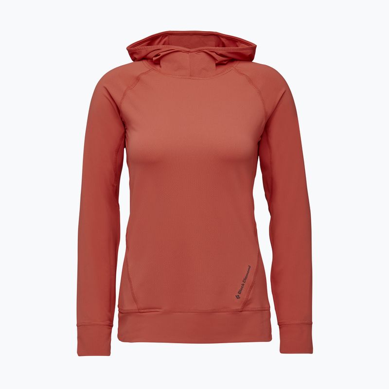 Felpa trekking donna Black Diamond Alpenglow Hoody baja sunrise