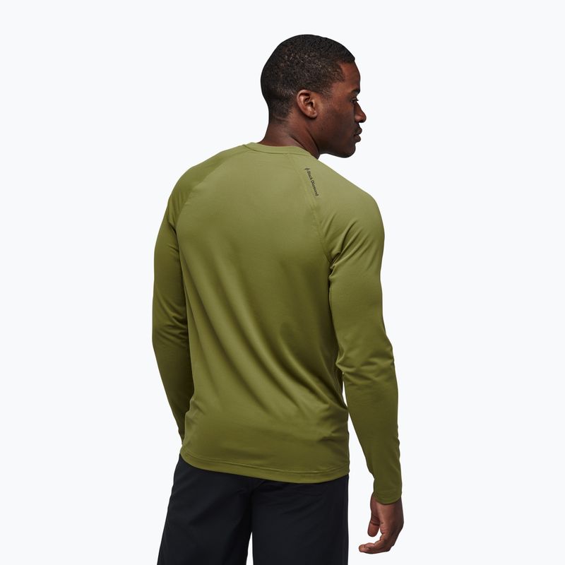 Felpa trekking da uomo Black Diamond Alpenglow Crew camp verde 7