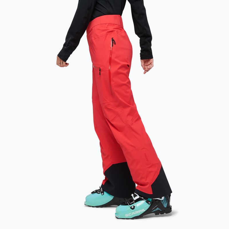 Pantaloni da sci da donna Black Diamond Recon LT Stretch rosso corallo 3