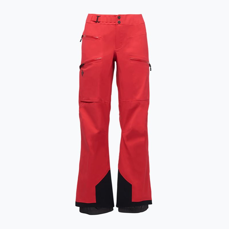 Pantaloni da sci da donna Black Diamond Recon LT Stretch rosso corallo 7