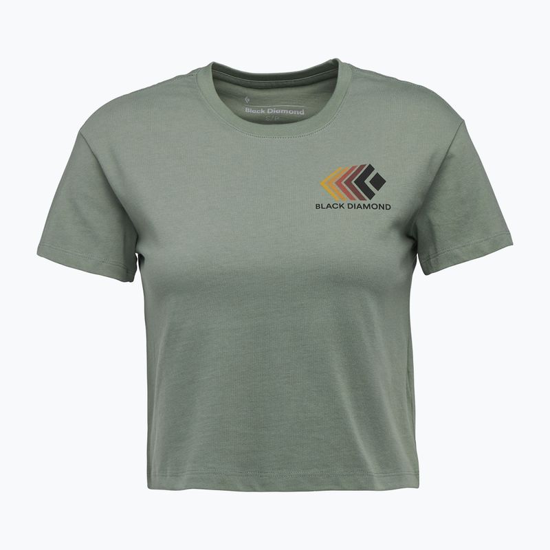 Maglietta da donna Black Diamond Faded Crop verde alloro 4