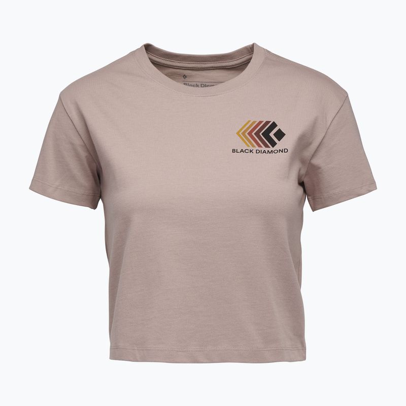 Maglietta donna Black Diamond Faded Crop malva pallido 4