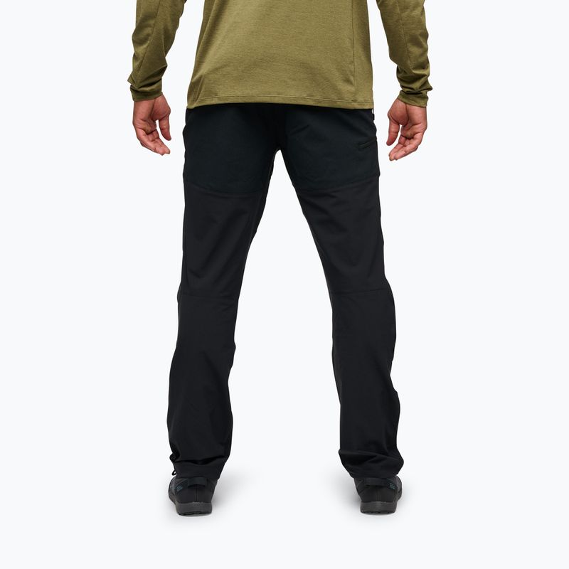 Pantaloni da trekking da uomo Black Diamond Alpine Hybrid nero/nero 2