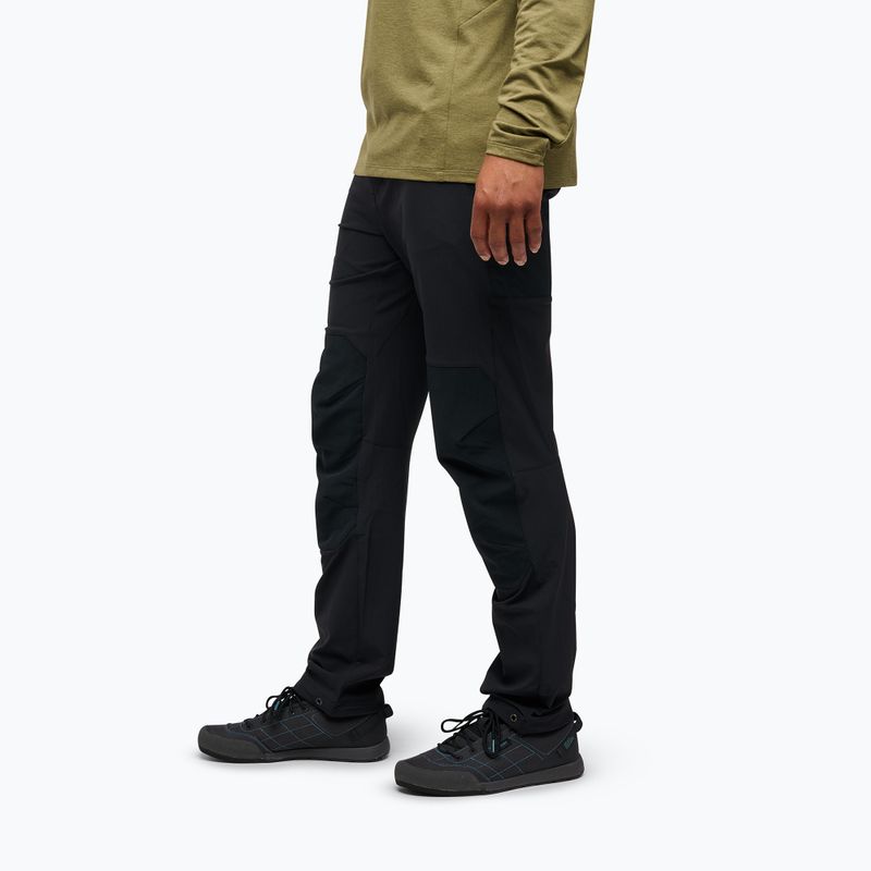 Pantaloni da trekking da uomo Black Diamond Alpine Hybrid nero/nero 3