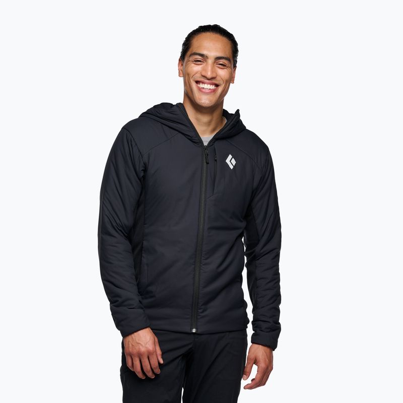 Black Diamond First Light Hybrid Hoody nero da uomo