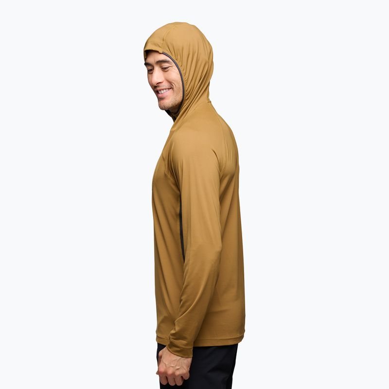 Felpa da trekking da uomo Black Diamond Alpenglow Pro Hoody in lino 3