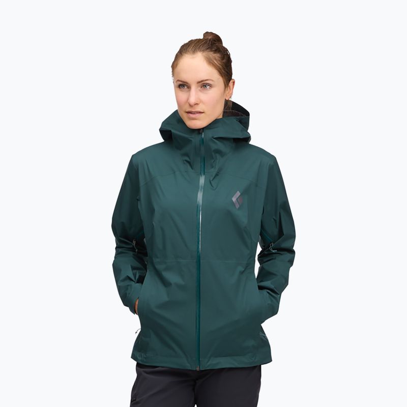 Giacca da pioggia Black Diamond Fineline Stretch deep woods da uomo