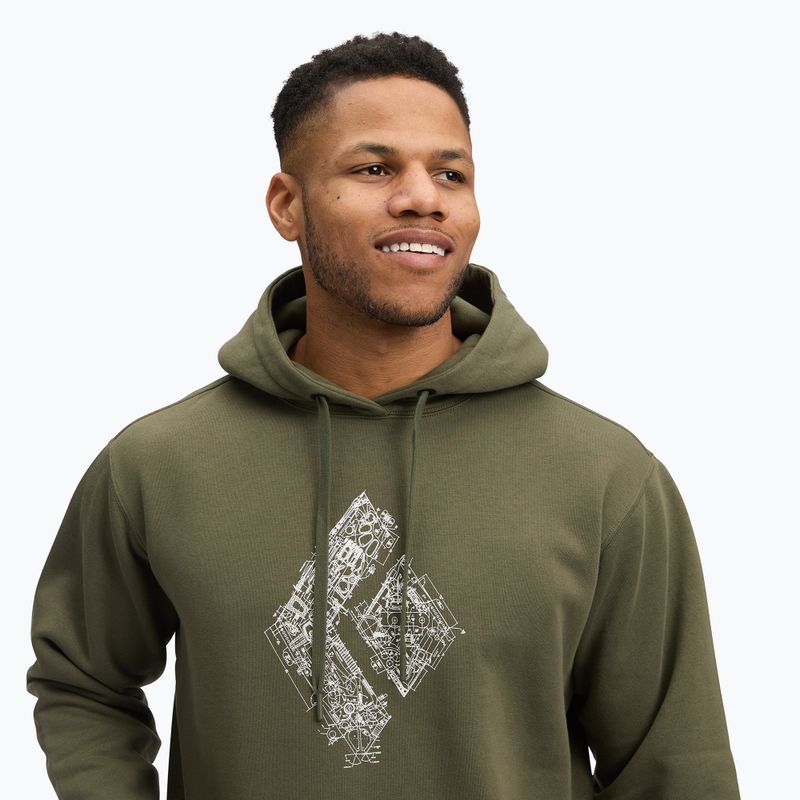 Felpa da uomo Black Diamond Engineered Diamond Po Hoody tundra 4