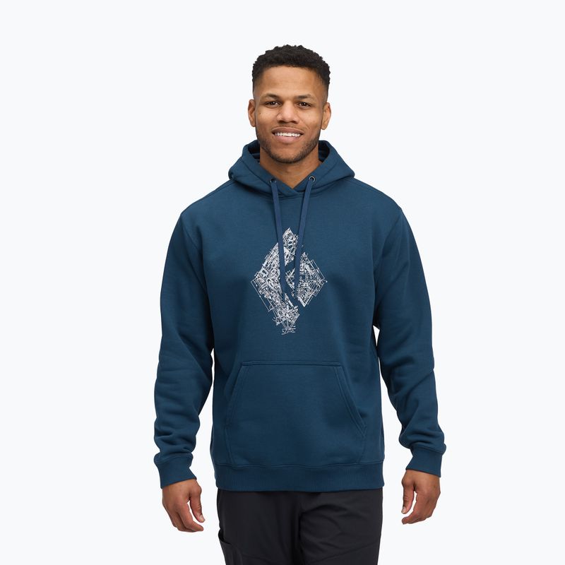 Felpa da uomo Black Diamond Engineered Diamond Po Hoody tundra