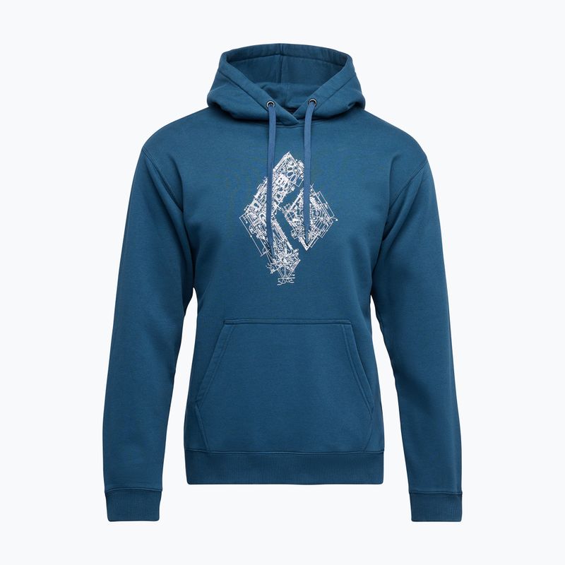 Felpa da uomo Black Diamond Engineered Diamond Po Hoody indigo 6