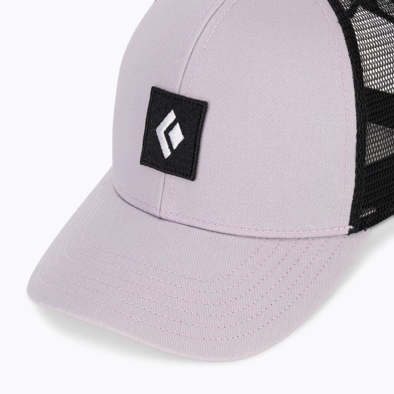 Cappellino con visiera Black Diamond Trucker soft lilac/black/black icon patch 3