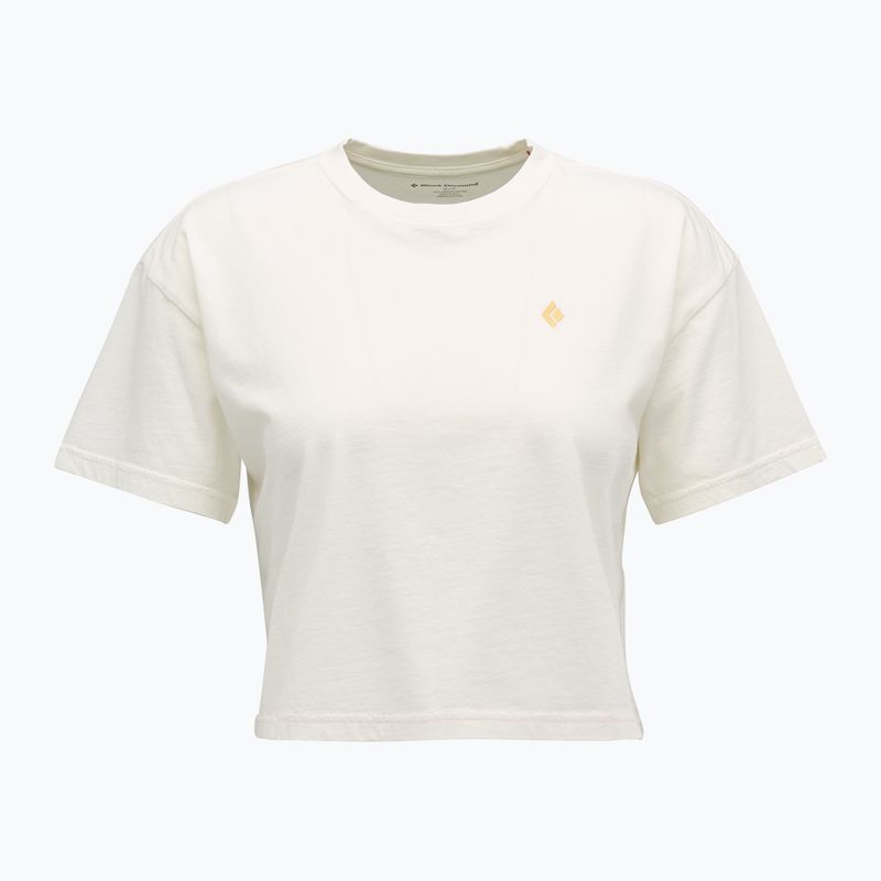 Black Diamond Crops Tee donna bianco sporco 5