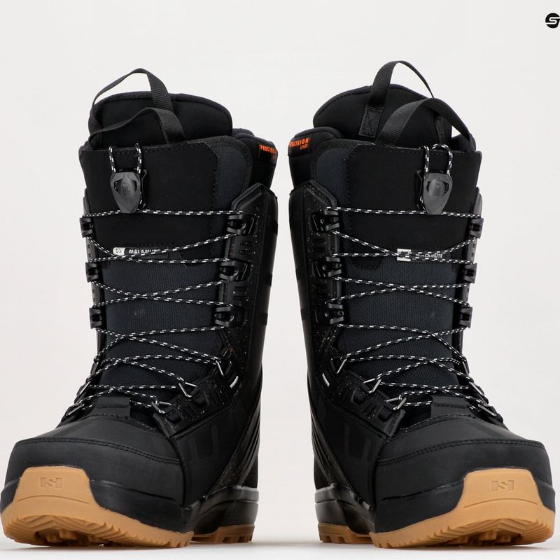 Scarponi da snowboard da uomo Salomon Malamute nero 16