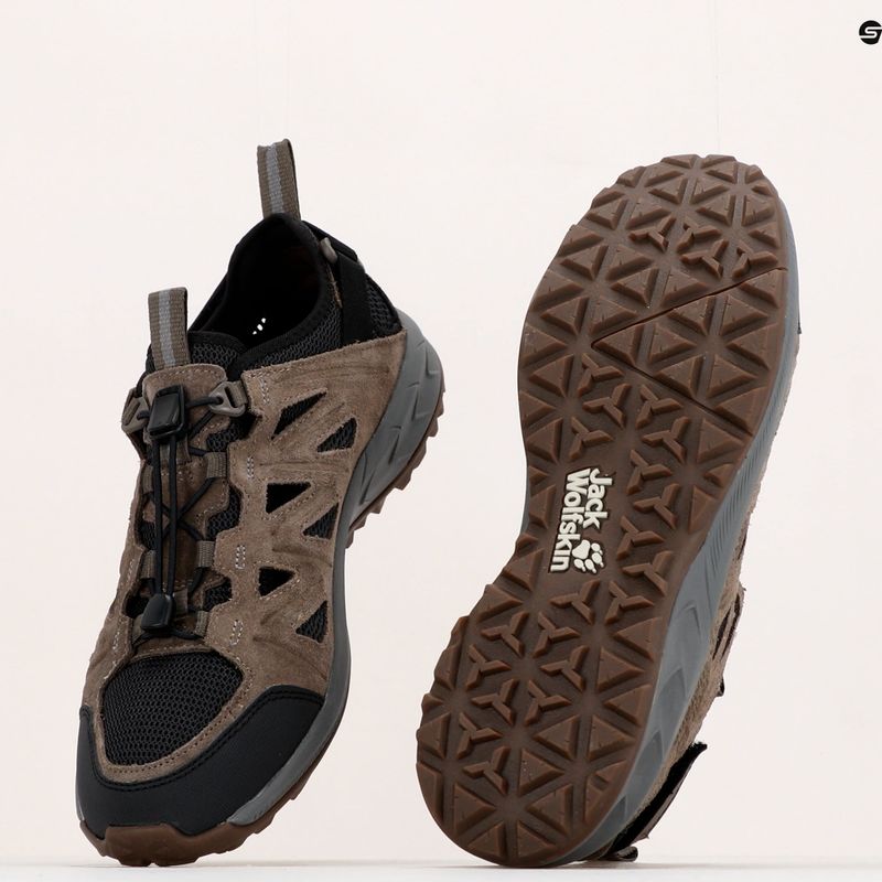 Stivali da trekking Jack Wolfskin da uomo Woodland 2 Hybrid Low marrone/phantom 11