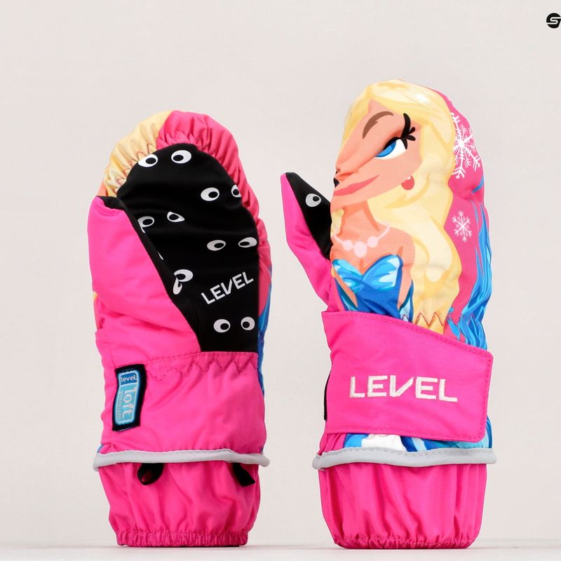 Guanti da snowboard per bambini Level Animal Mitt oro 8