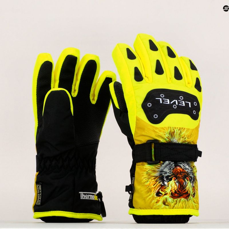 Guanti da sci per bambini Level Junior goldenrod 8