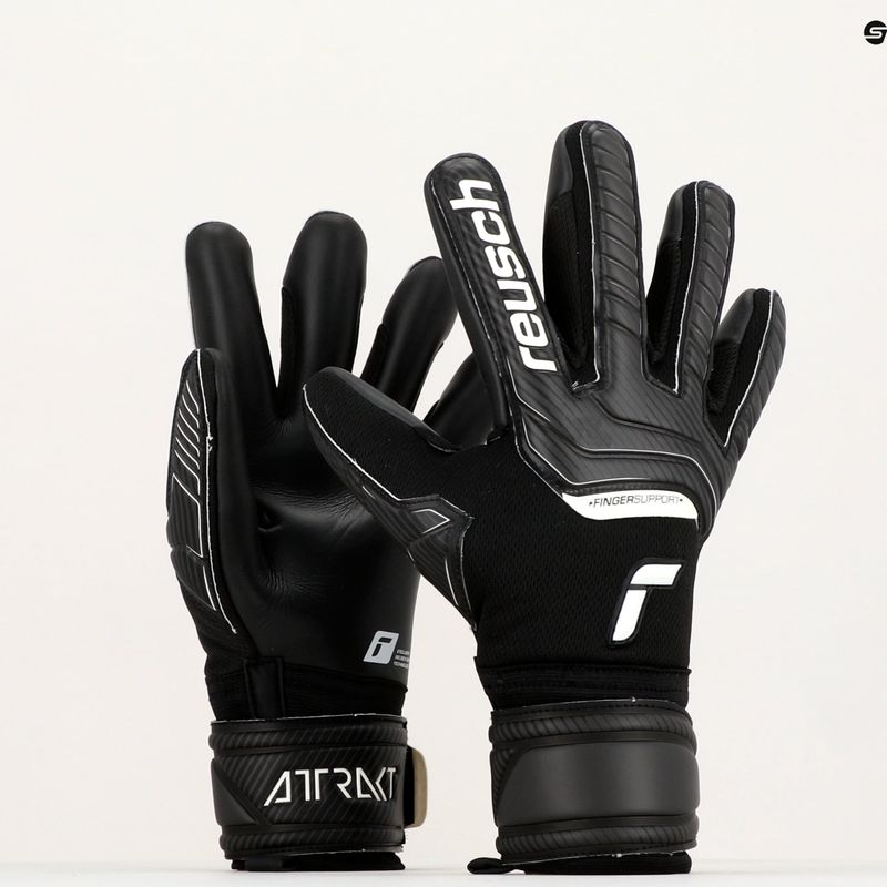 Guanti da portiere Reusch Attrakt Infinity Finger Support 2022 nero 10