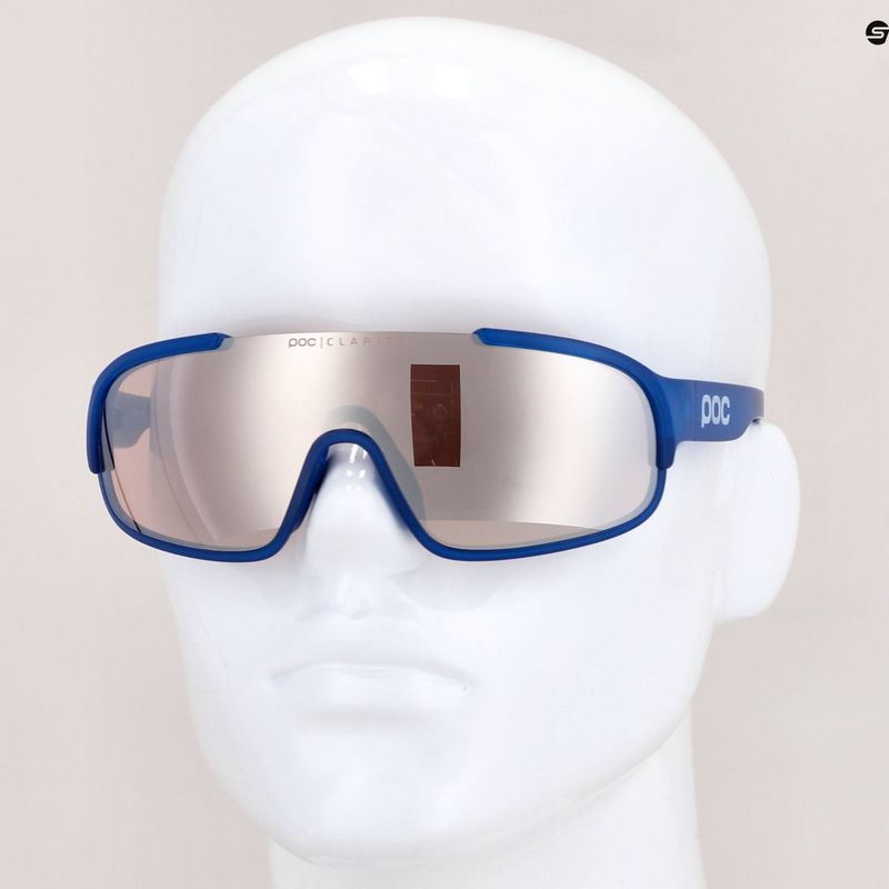Occhiali da sole POC Crave blu opale traslucido/clarity trail argento 9