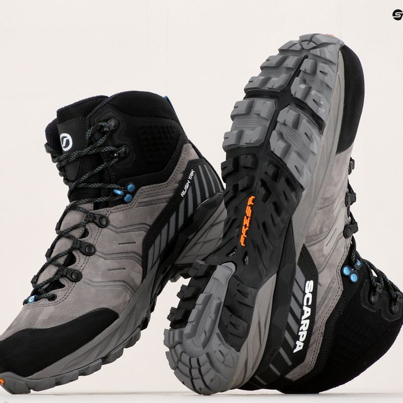 Scarponi da trekking da uomo SCARPA Rush TRK Pro GTX smoke/lake blue 18