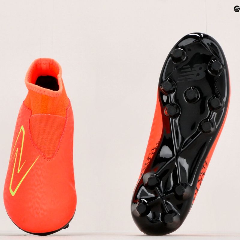 Scarpe da calcio per bambini New Balance Tekela V4 Magique JNR FG neon dragonfly 17
