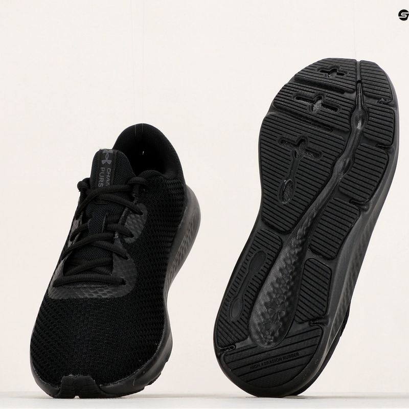 Under Armour Charged Pursuit 3 nero/nero/nero scarpe da corsa da uomo 16