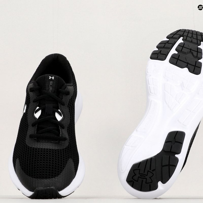 Under Armour Surge 3 nero/bianco/bianco scarpe da corsa da uomo 17