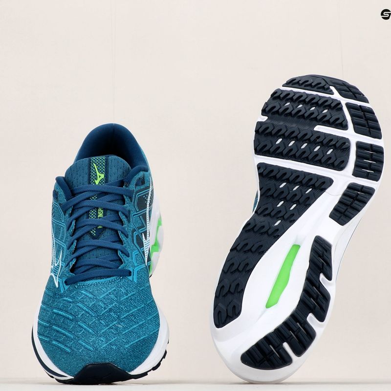 Scarpe da corsa da uomo Mizuno Wave Inspire 18 blu J1GC224402 17