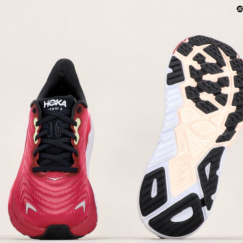 Scarpe da corsa da donna HOKA Arahi 6 festival fucsia/ibis rose 12