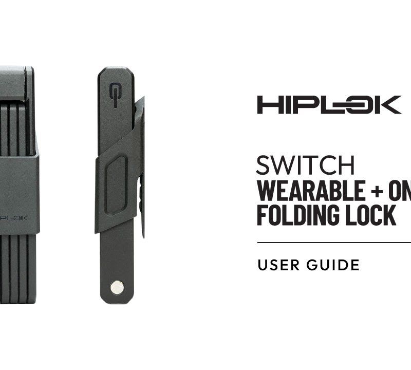 Hiplok Switch lucchetto per bicicletta nero 9