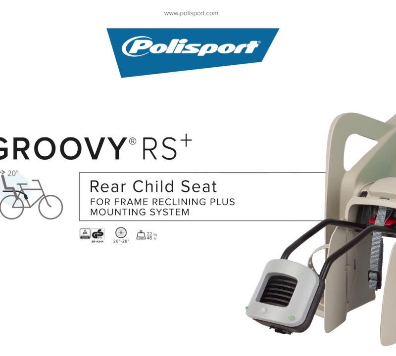 Sella per bicicletta Polisport Groovy RS+ nero/grigio scuro 8