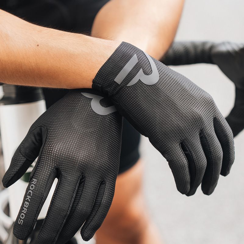 Guanti da ciclismo Rockbros Full-finger S407-1 black 2