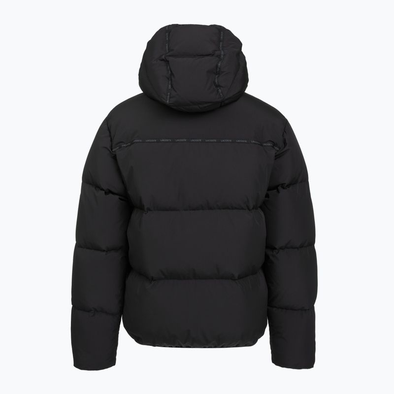 Giacca invernale Lacoste BH2608 Hooded black 2