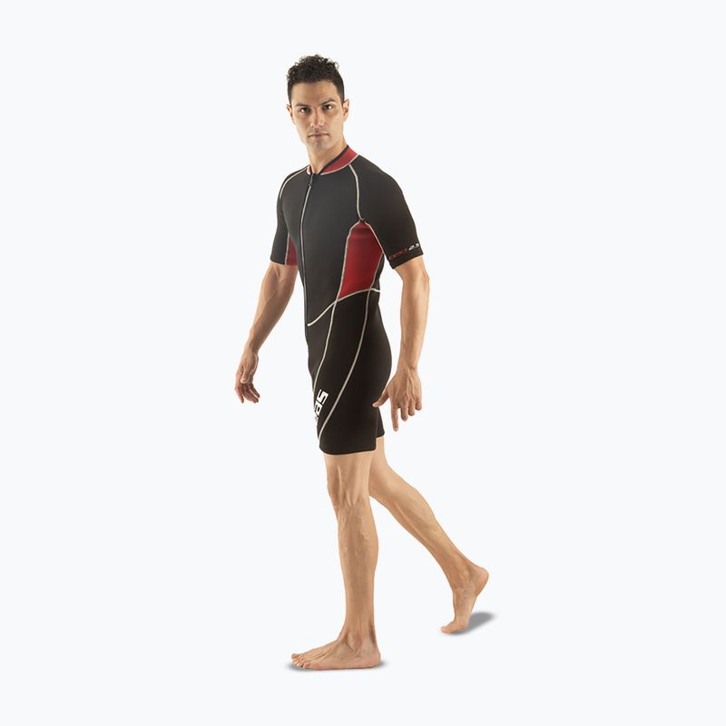 Muta da nuoto uomo SEAC Shorty Ciao 2,5 mm black/red 4