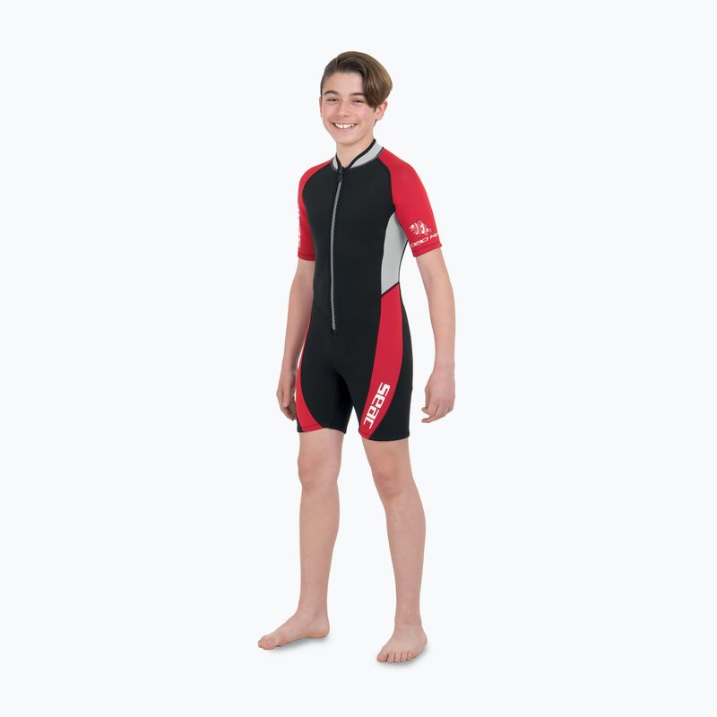 Muta da bambino SEAC Shorty Ciao 2,5 mm nero/rosso