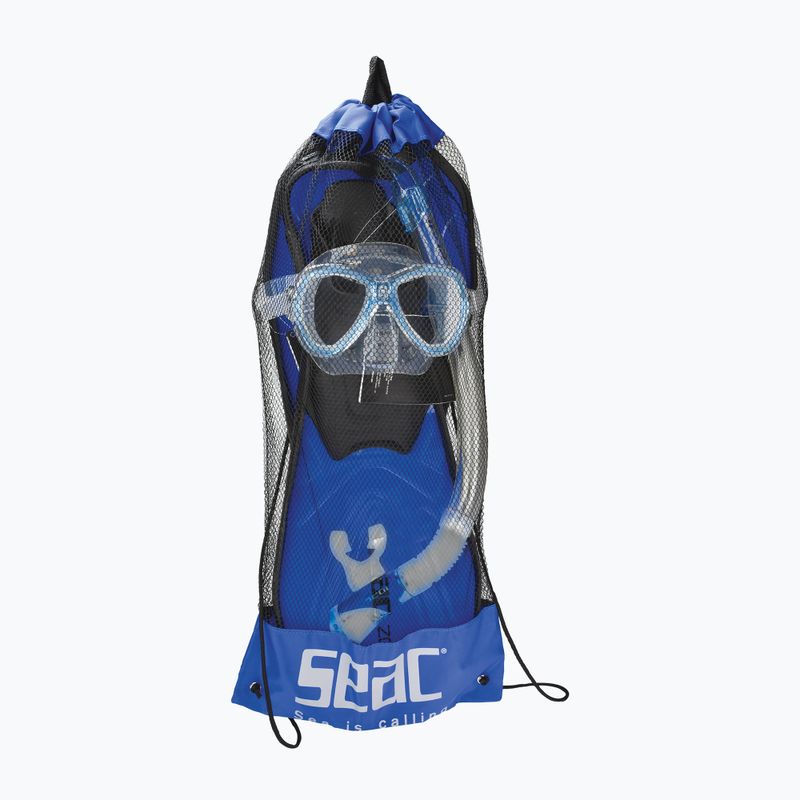 Kit snorkeling SEAC Tris Zoom blu 4