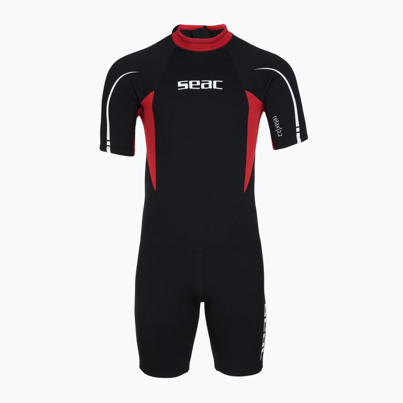 Muta da nuoto uomo SEAC Shorts Relax 2.2 mm black/red 2