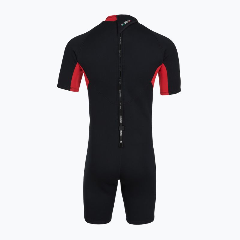 Muta da nuoto uomo SEAC Shorts Relax 2.2 mm black/red 3