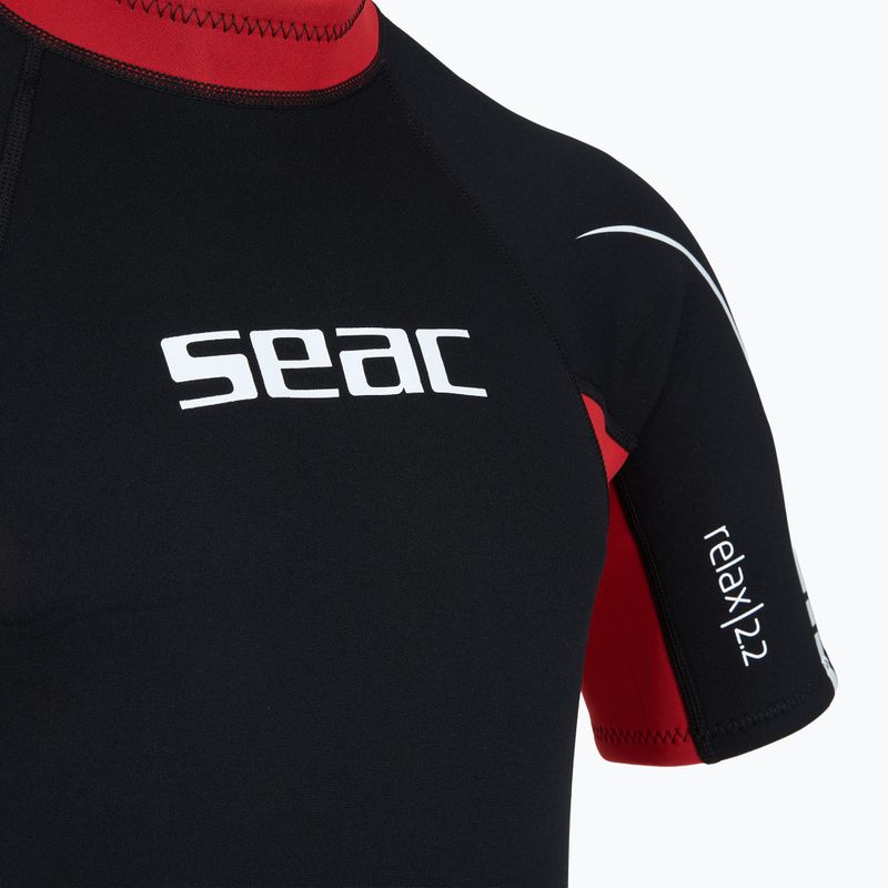 Muta da nuoto uomo SEAC Shorts Relax 2.2 mm black/red 4
