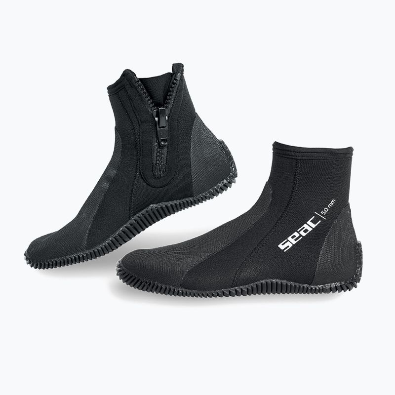 Scarpe in neoprene SEAC Basic HD Zip 5 mm black 3