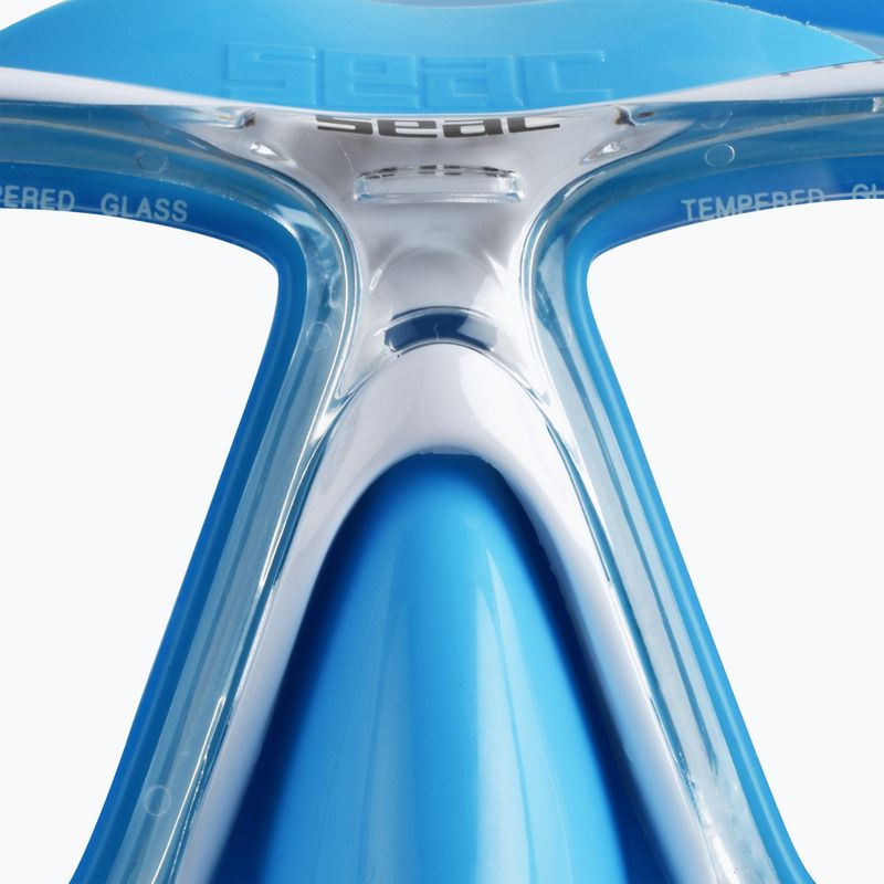 Maschera da snorkeling SEAC Procida blu chiaro per bambini 8