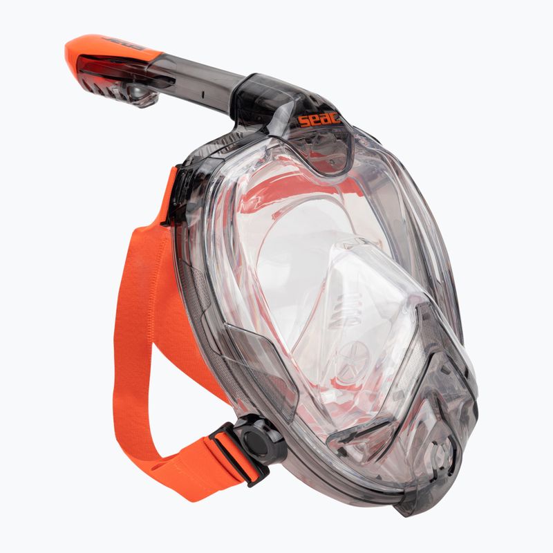 SEAC Libera nero/arancio maschera integrale per lo snorkeling