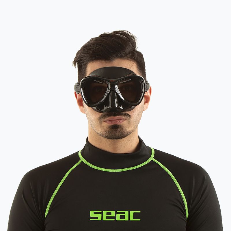 Maschera subacquea SEAC Cove black/red 4