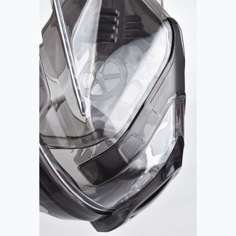 Maschera integrale SEAC Magica grigio chiaro/verde lime per lo snorkeling 4